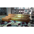 Кожаный диван из натуральной кожи из шезлонга с электроприводом (784)